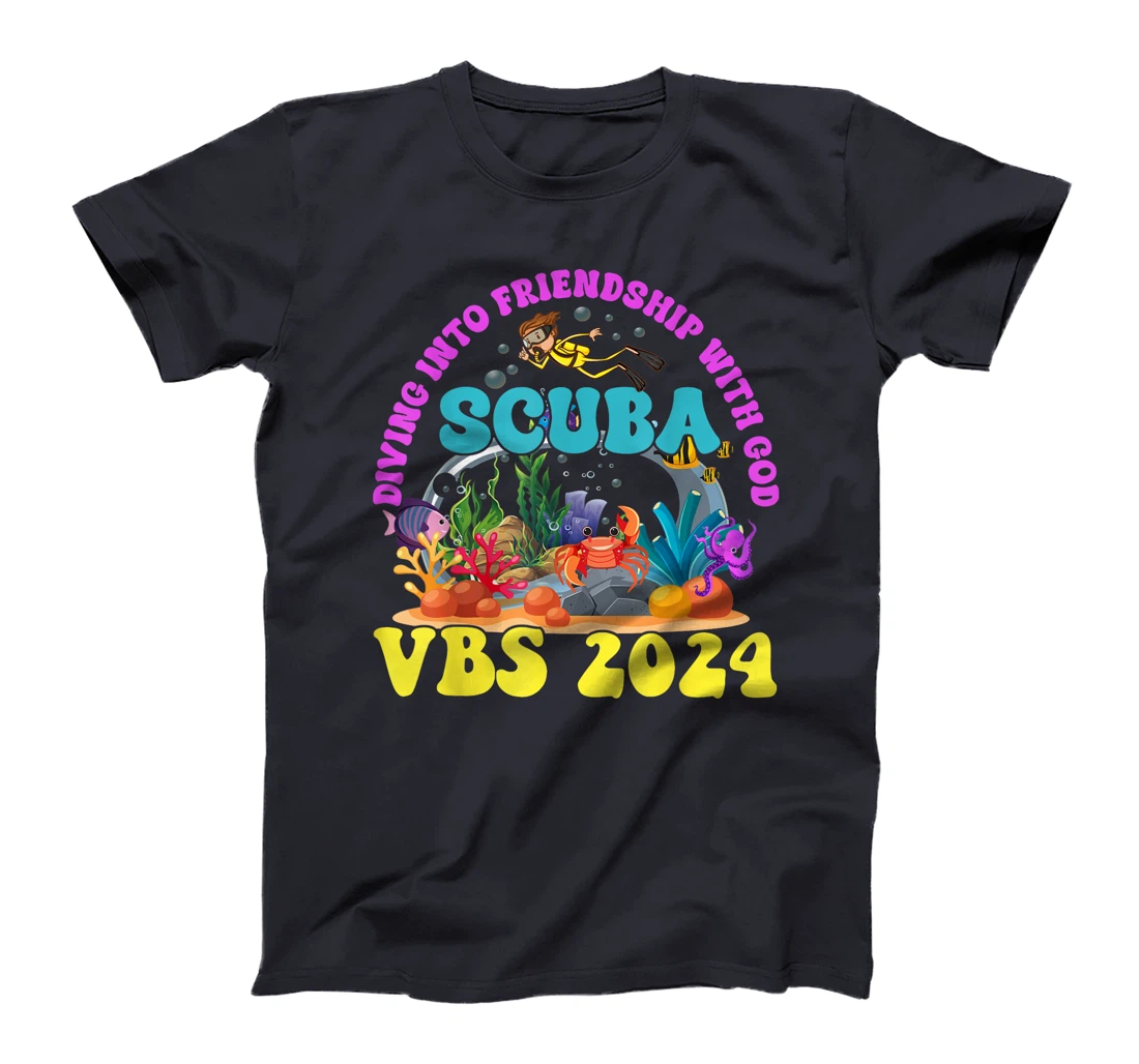 Diving Into Friendship With God Scuba VBS 2024 Jesus T-Shirt