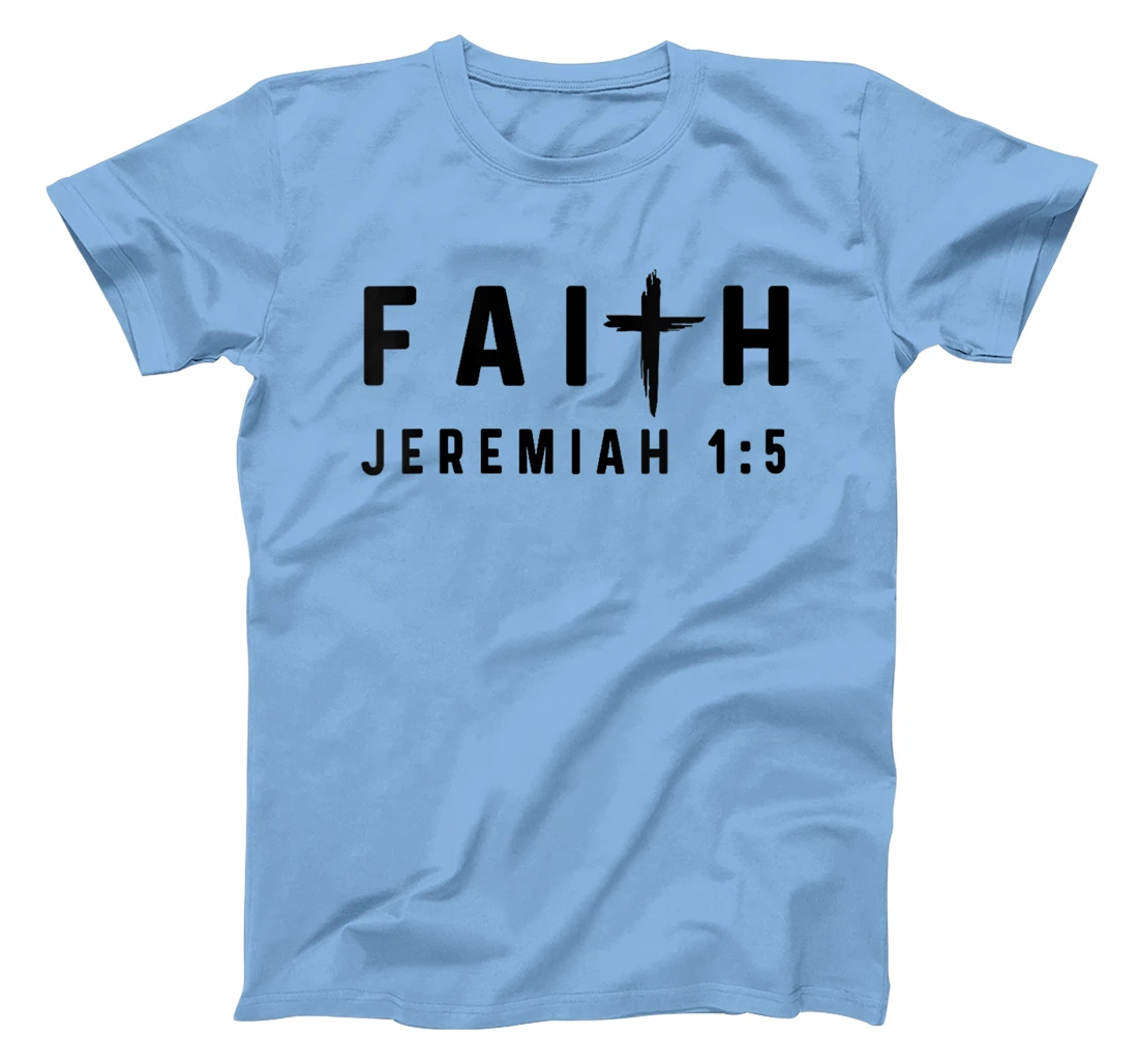Womens Jeremiah 1:5 1 5 Faith - God Jesus Christian I Knew You T-Shirt