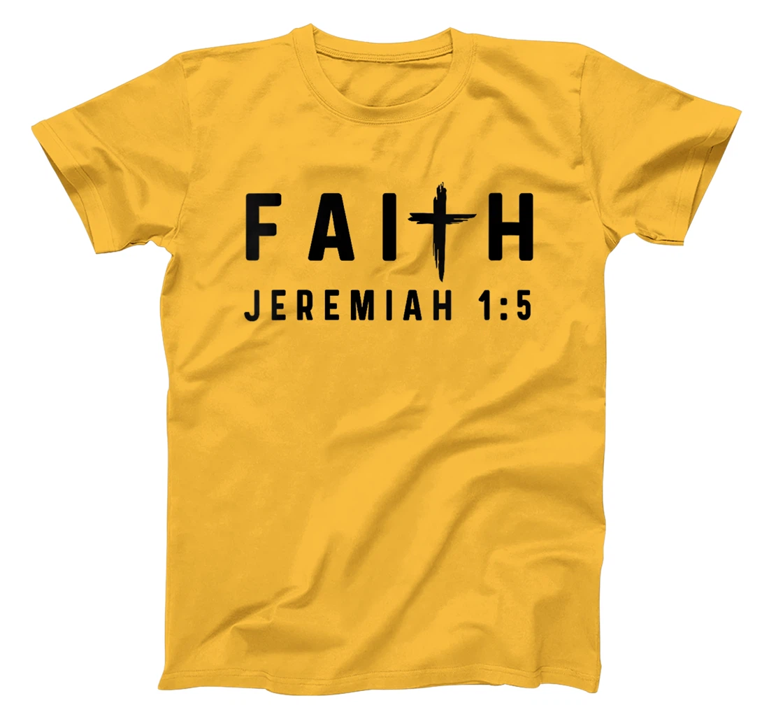 Womens Jeremiah 1:5 1 5 Faith - God Jesus Christian I Knew You T-Shirt