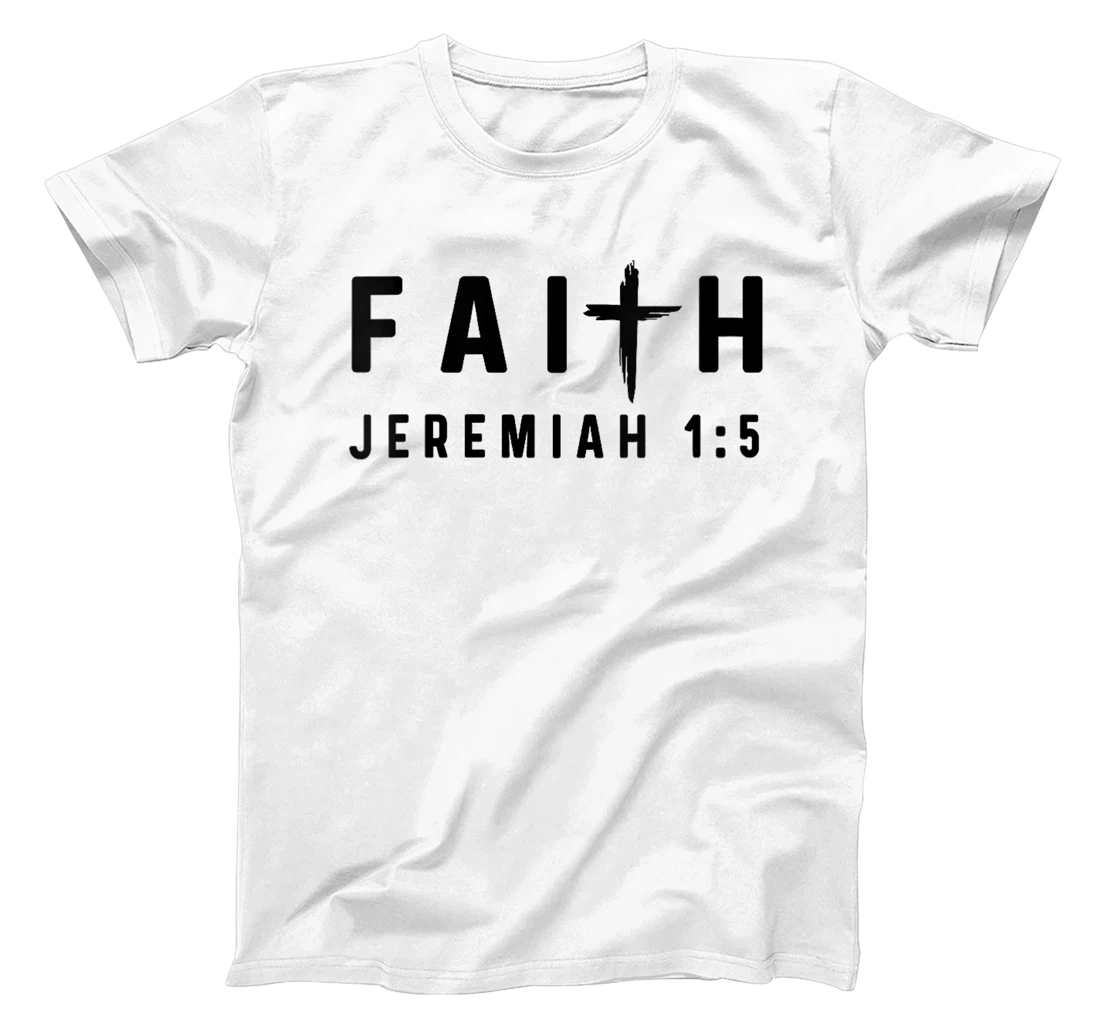 Womens Jeremiah 1:5 1 5 Faith - God Jesus Christian I Knew You T-Shirt