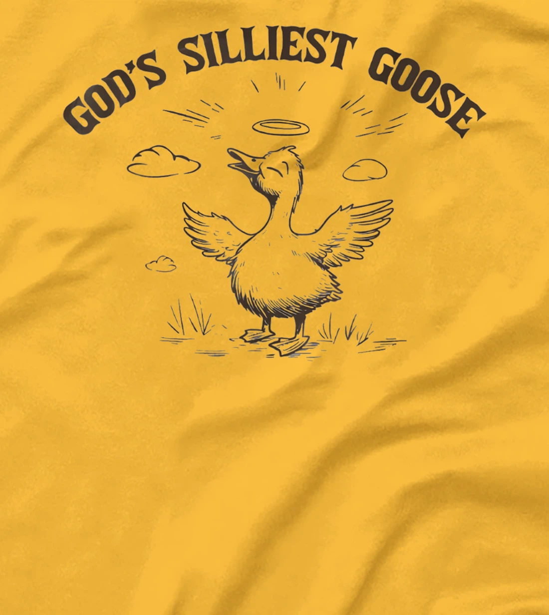 God's Silliest Goose Funny Goose Sarcastic Vintage 90s T-Shirt