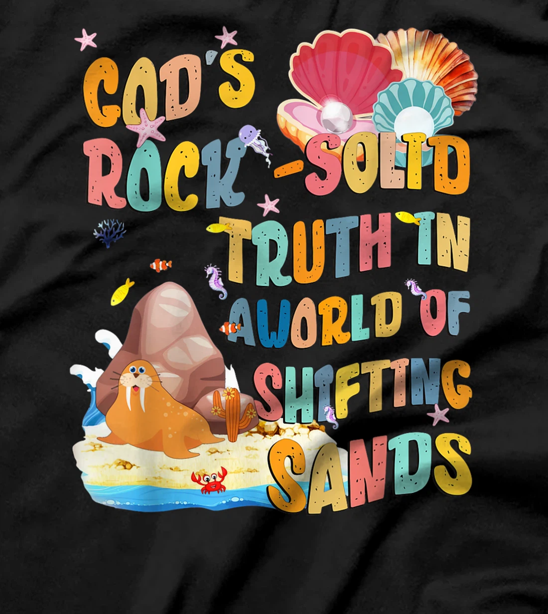 VBS 2024 God's Rock Solid Truth In A World Of Shifting Sands T-Shirt