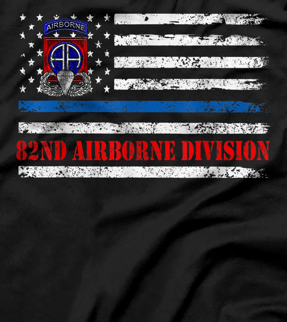 82nd Airborne Division Flag Tshirt, Veterans Day Gift T-Shirt