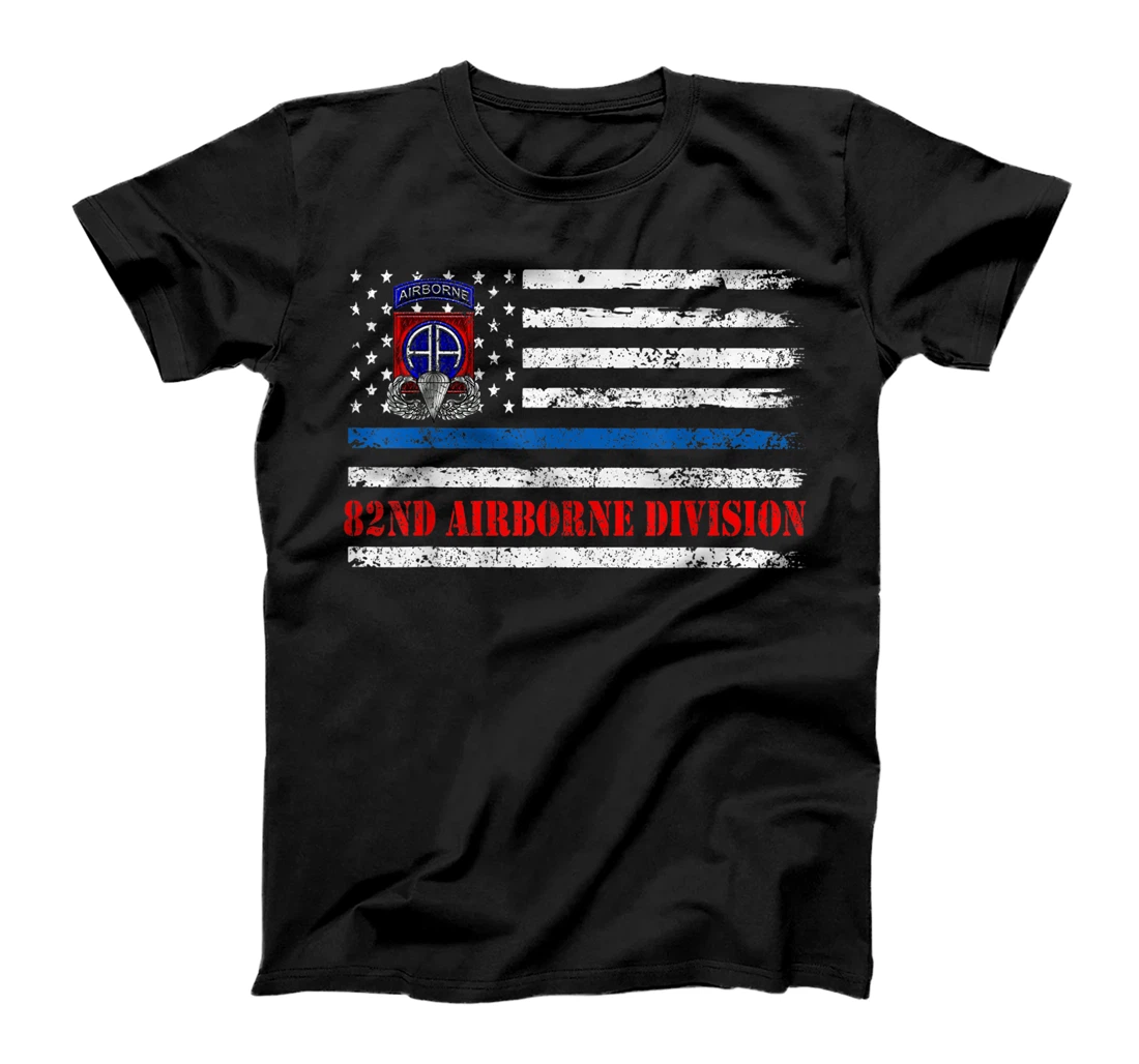 82nd Airborne Division Flag Tshirt, Veterans Day Gift T-Shirt