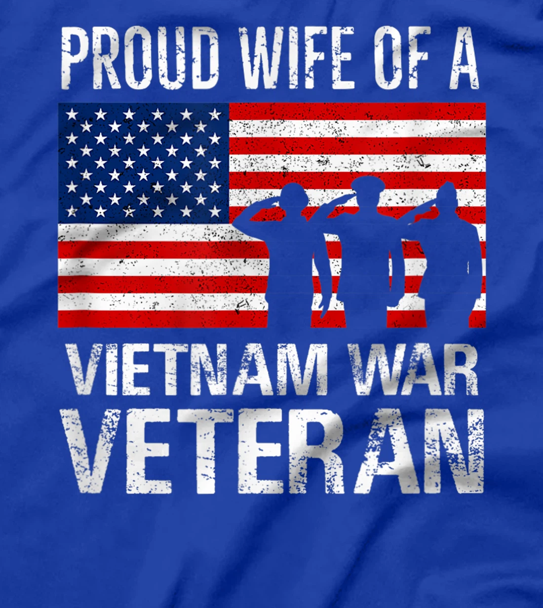 Proud Wife Vietnam War Veteran Husband Wives Matching Design T-Shirt