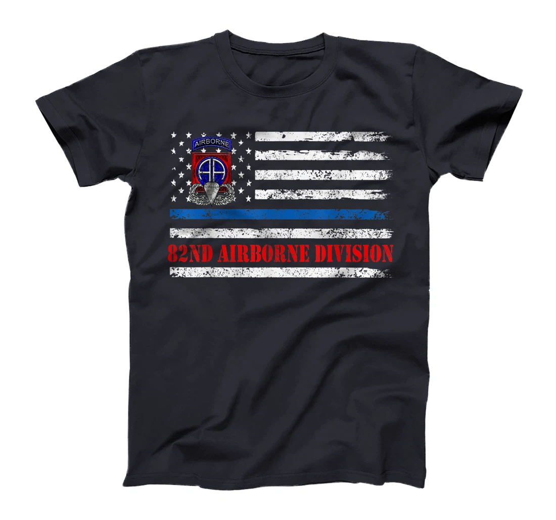 82nd Airborne Division Flag Tshirt, Veterans Day Gift T-Shirt