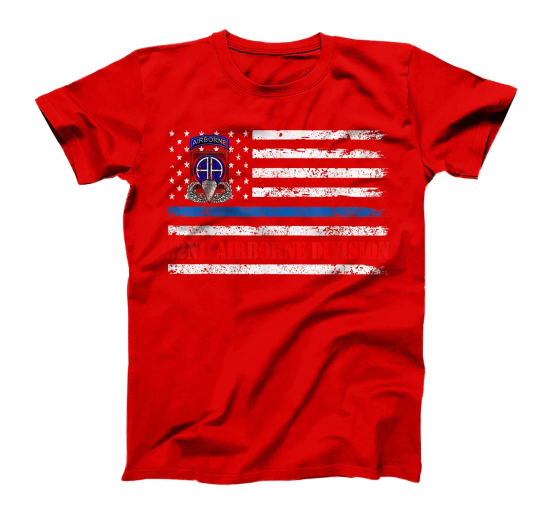 82nd Airborne Division Flag Tshirt, Veterans Day Gift T-Shirt