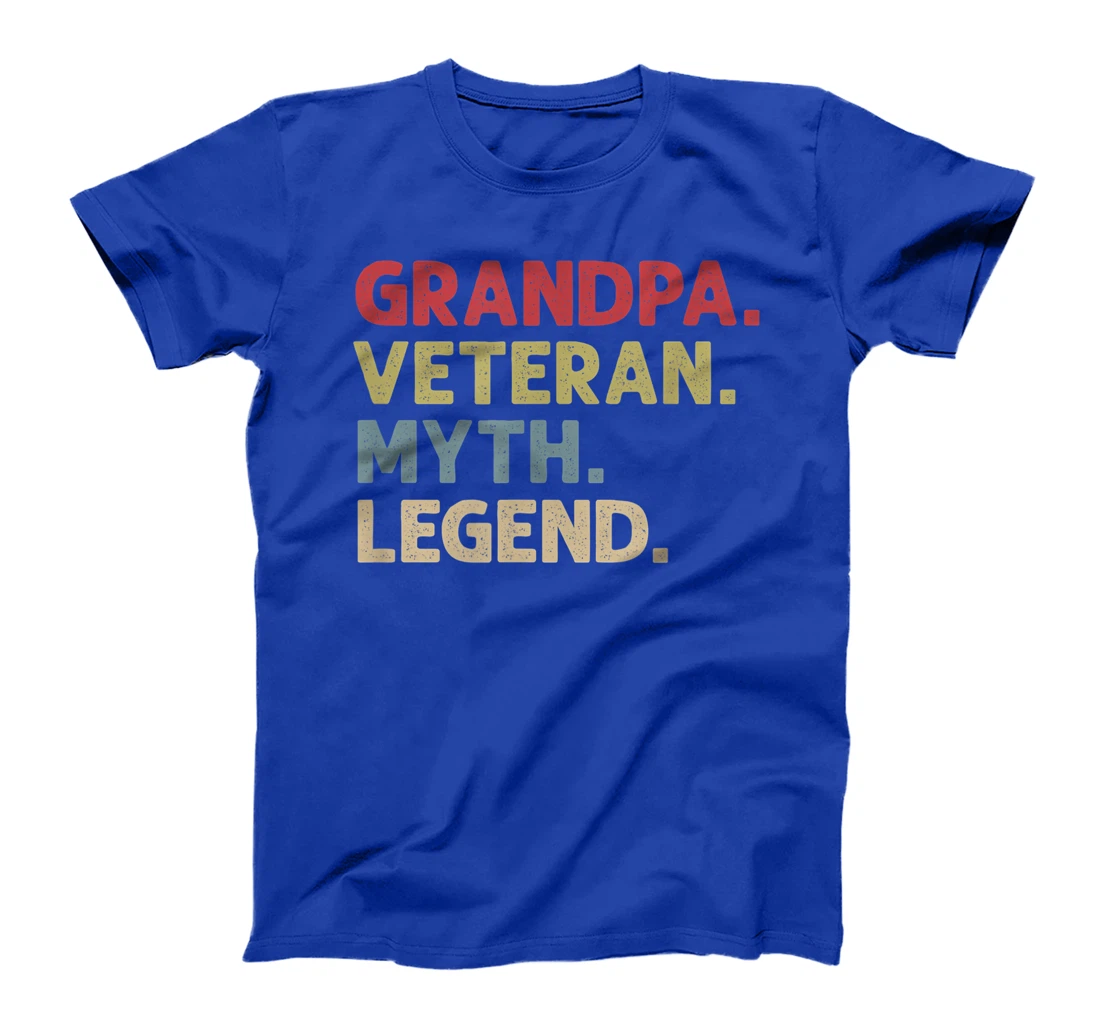 Mens Grandpa Veteran Myth Legend T-Shirt