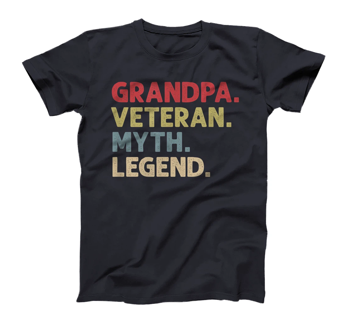 Mens Grandpa Veteran Myth Legend T-Shirt
