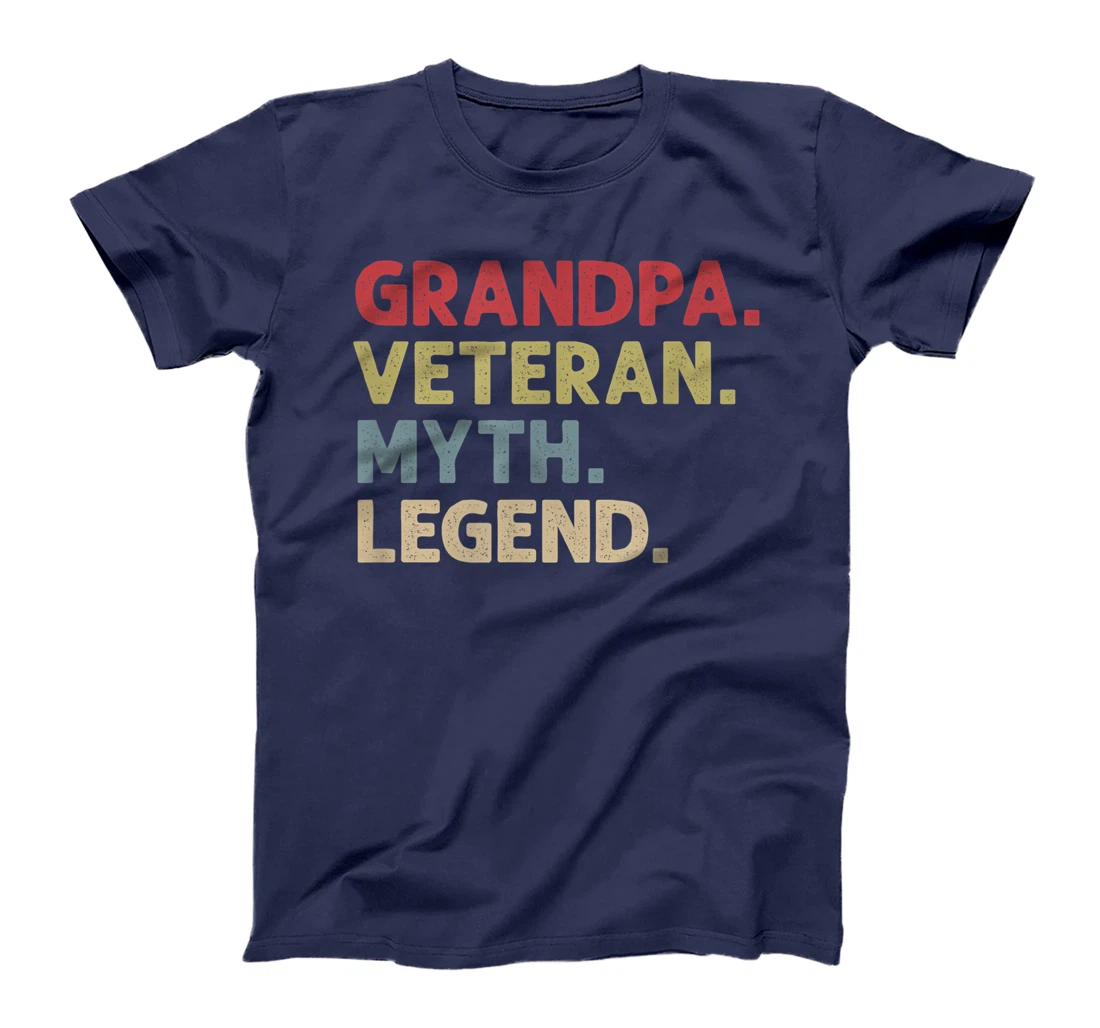 Mens Grandpa Veteran Myth Legend T-Shirt