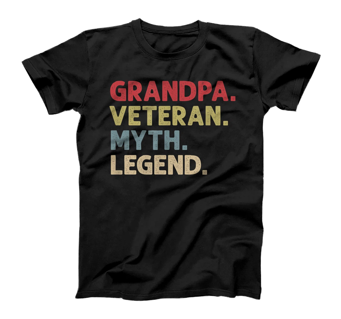 Mens Grandpa Veteran Myth Legend T-Shirt