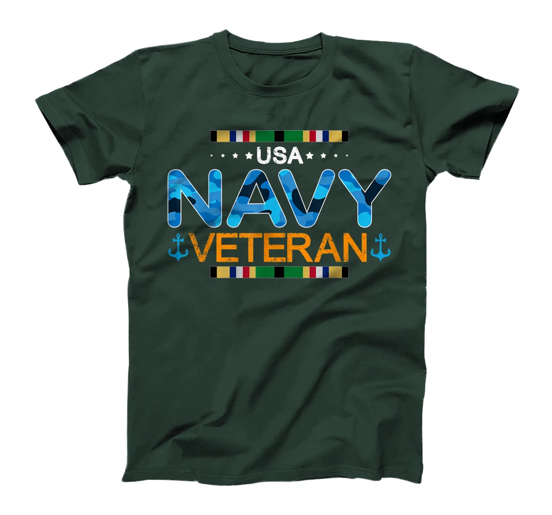 Vintage Navy US Veteran Tshirt for Men–US Navy Proud Gift T-Shirt