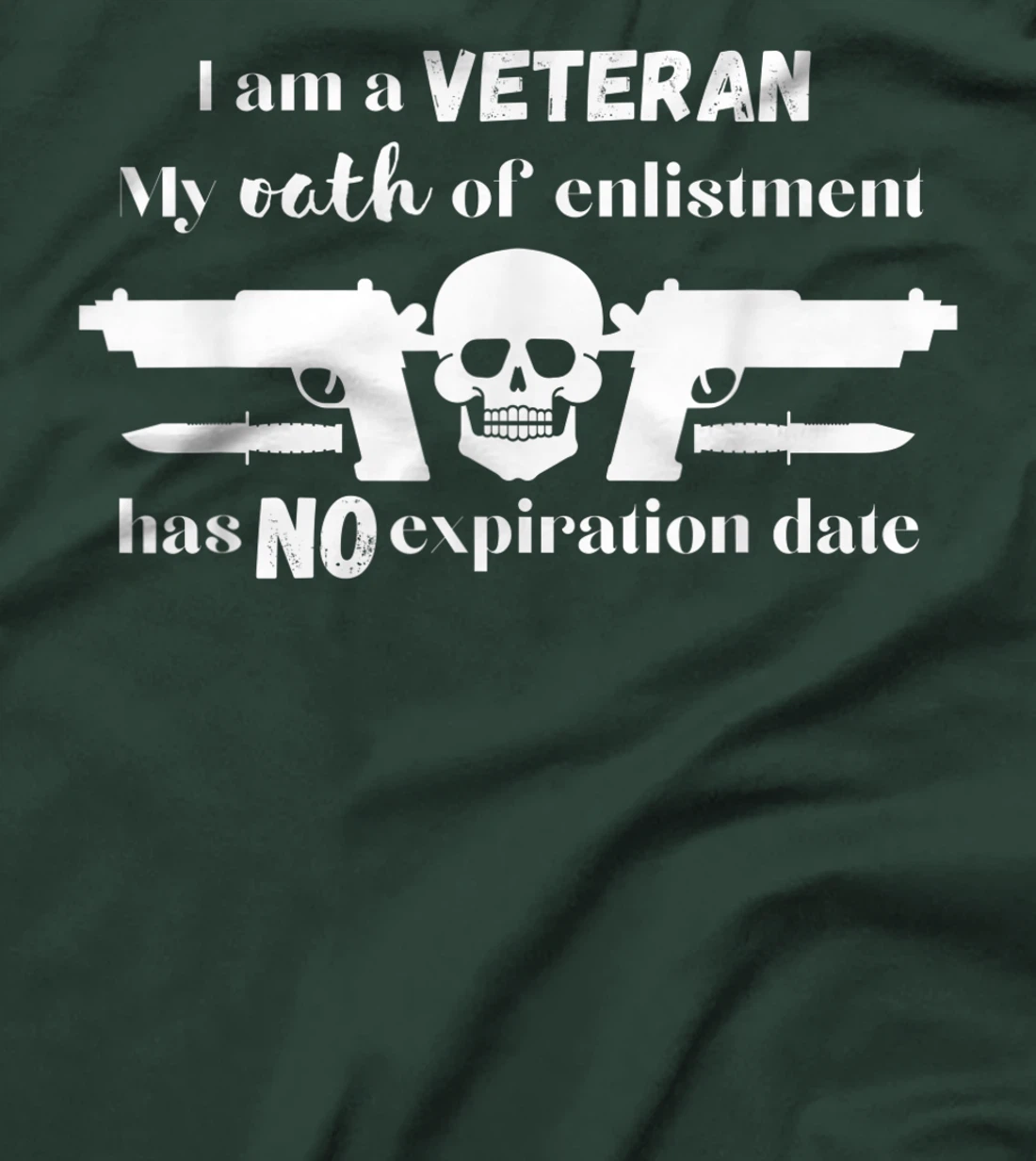 I am a Veteran Oath of Enlistment Never Expires T-Shirt