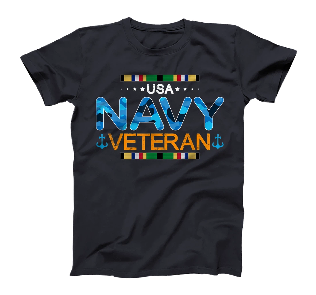 Vintage Navy US Veteran Tshirt for Men–US Navy Proud Gift T-Shirt