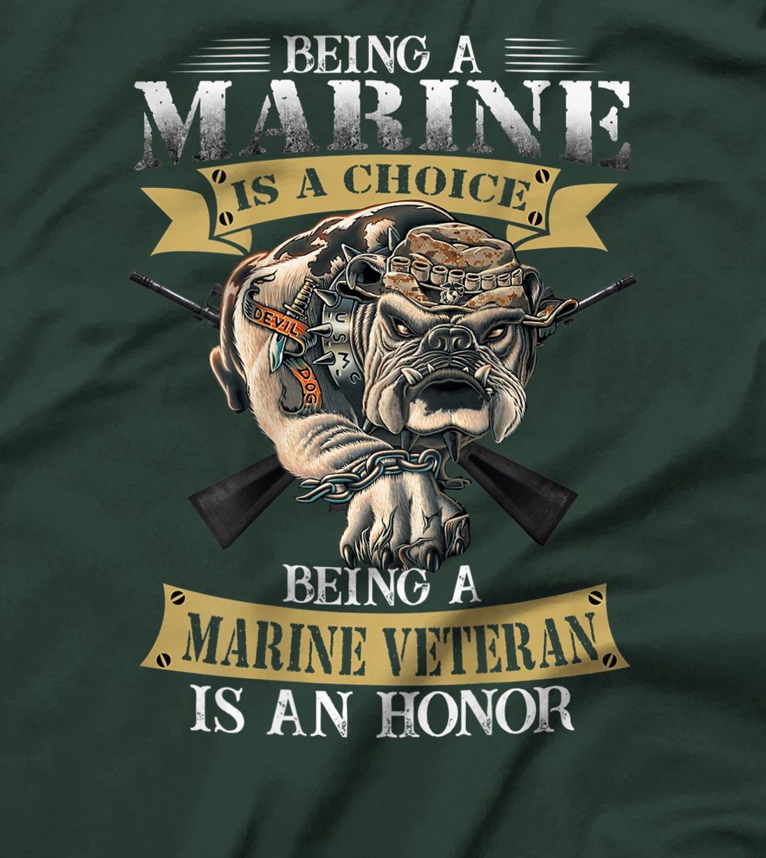 Being a marine veteran is an honor T-Shirt