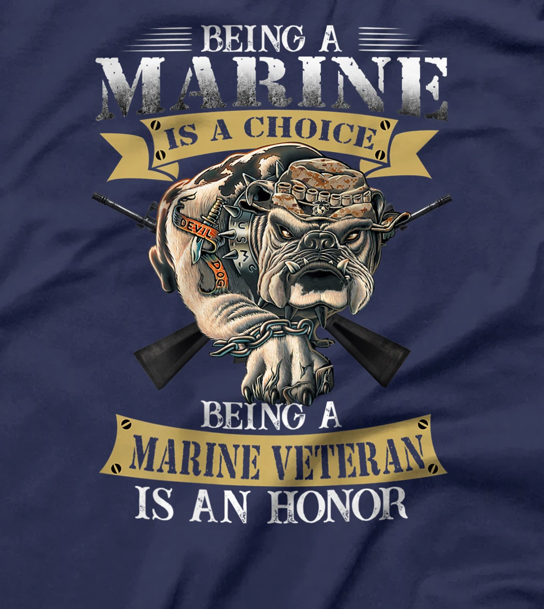 Being a marine veteran is an honor T-Shirt