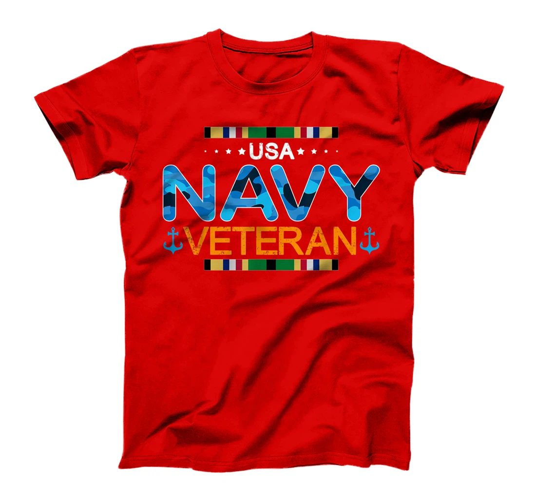 Vintage Navy US Veteran Tshirt for Men–US Navy Proud Gift T-Shirt