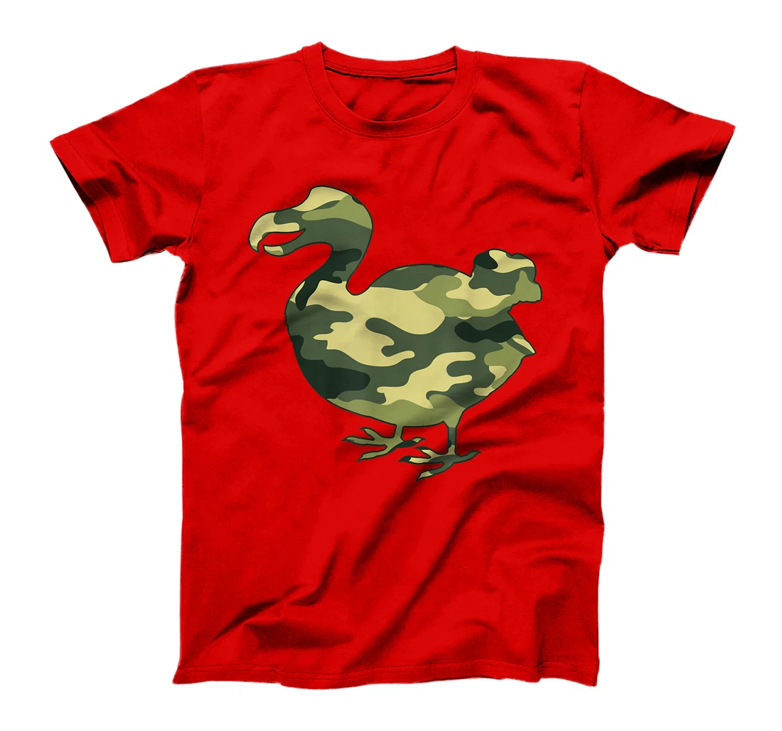 Military Dodo Camo Men Print US Flightless Bird Veteran Gift T-Shirt