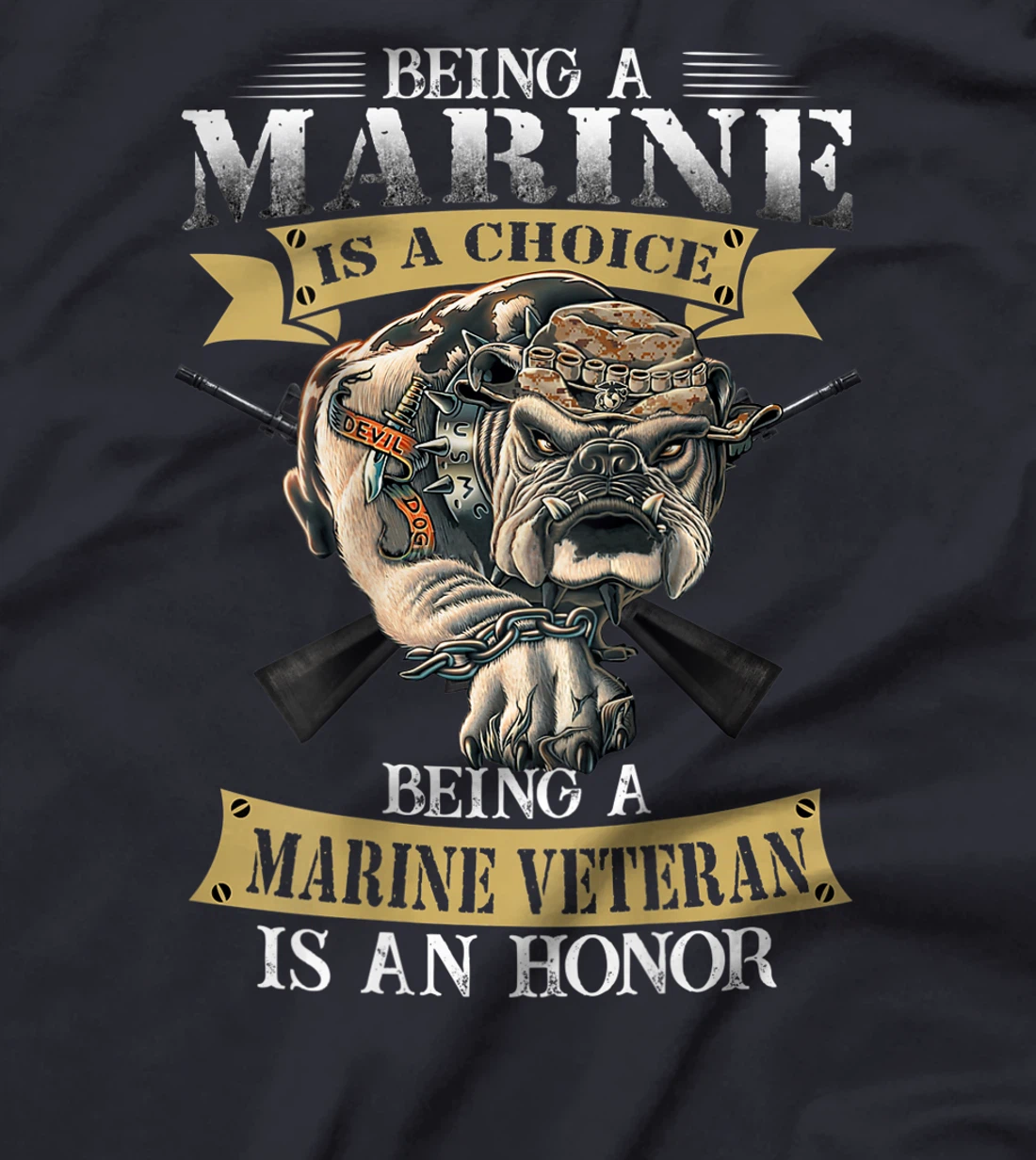 Being a marine veteran is an honor T-Shirt