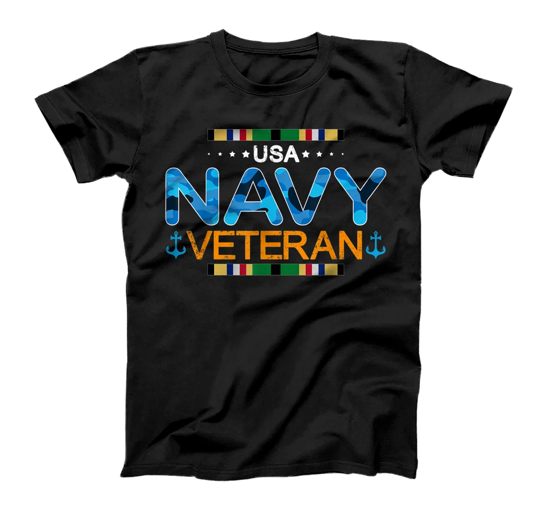 Vintage Navy US Veteran Tshirt for Men–US Navy Proud Gift T-Shirt