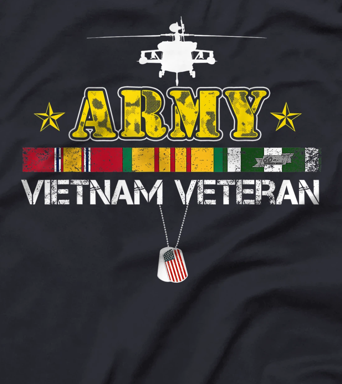 Mens Army Vietnam Veteran Gift Vietnam War Vet T-Shirt