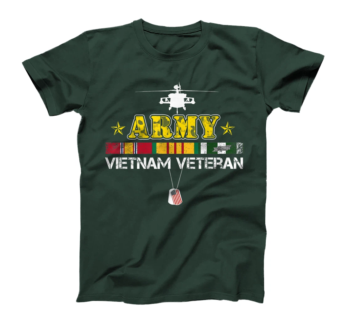 Mens Army Vietnam Veteran Gift Vietnam War Vet T-Shirt