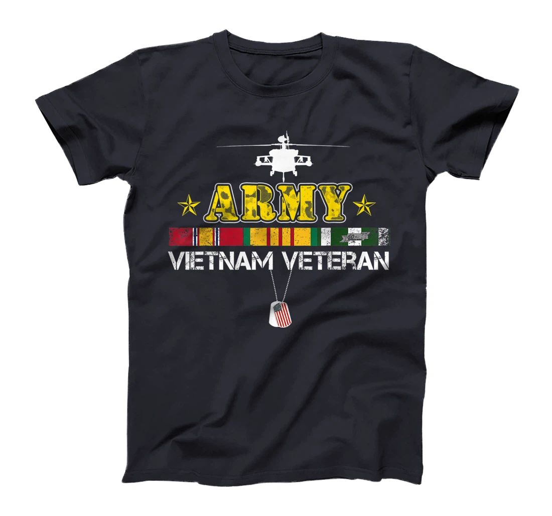 Mens Army Vietnam Veteran Gift Vietnam War Vet T-Shirt