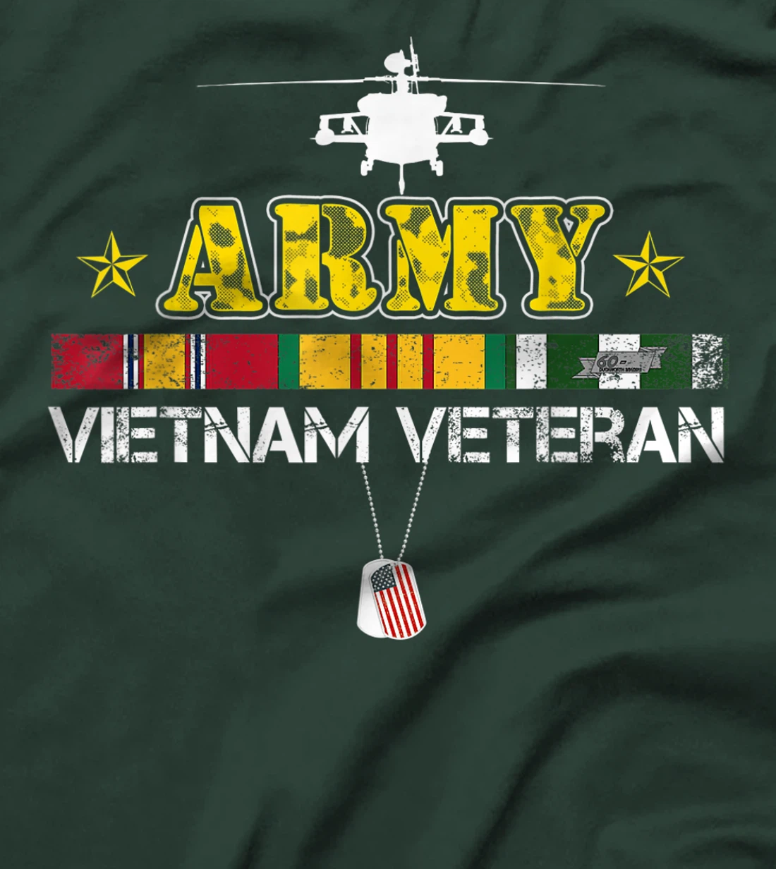 Mens Army Vietnam Veteran Gift Vietnam War Vet T-Shirt