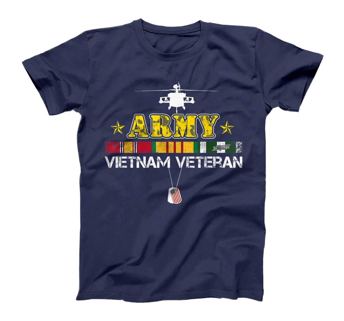 Mens Army Vietnam Veteran Gift Vietnam War Vet T-Shirt