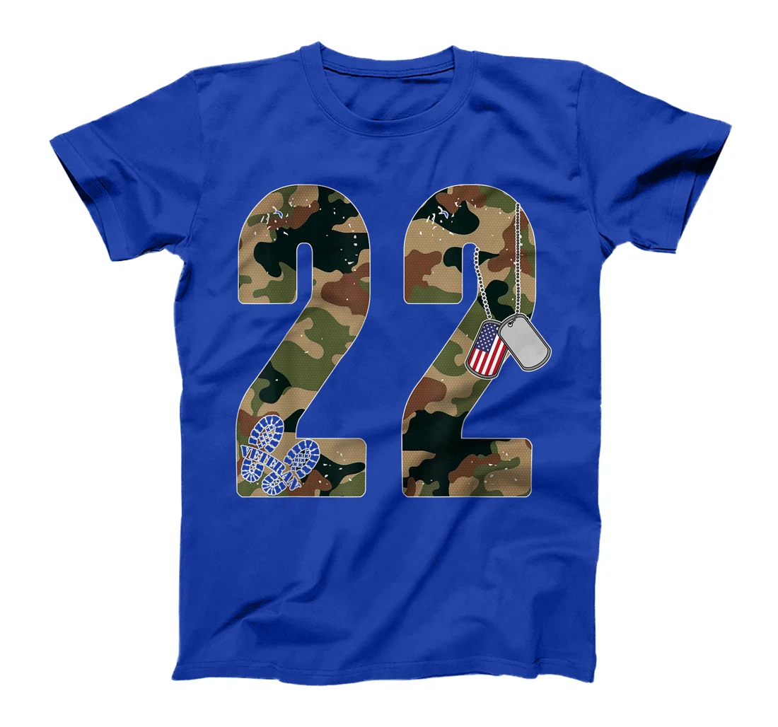 22 A Day Veteran Lives Matter Suicide Awareness Gifts Idea T-Shirt