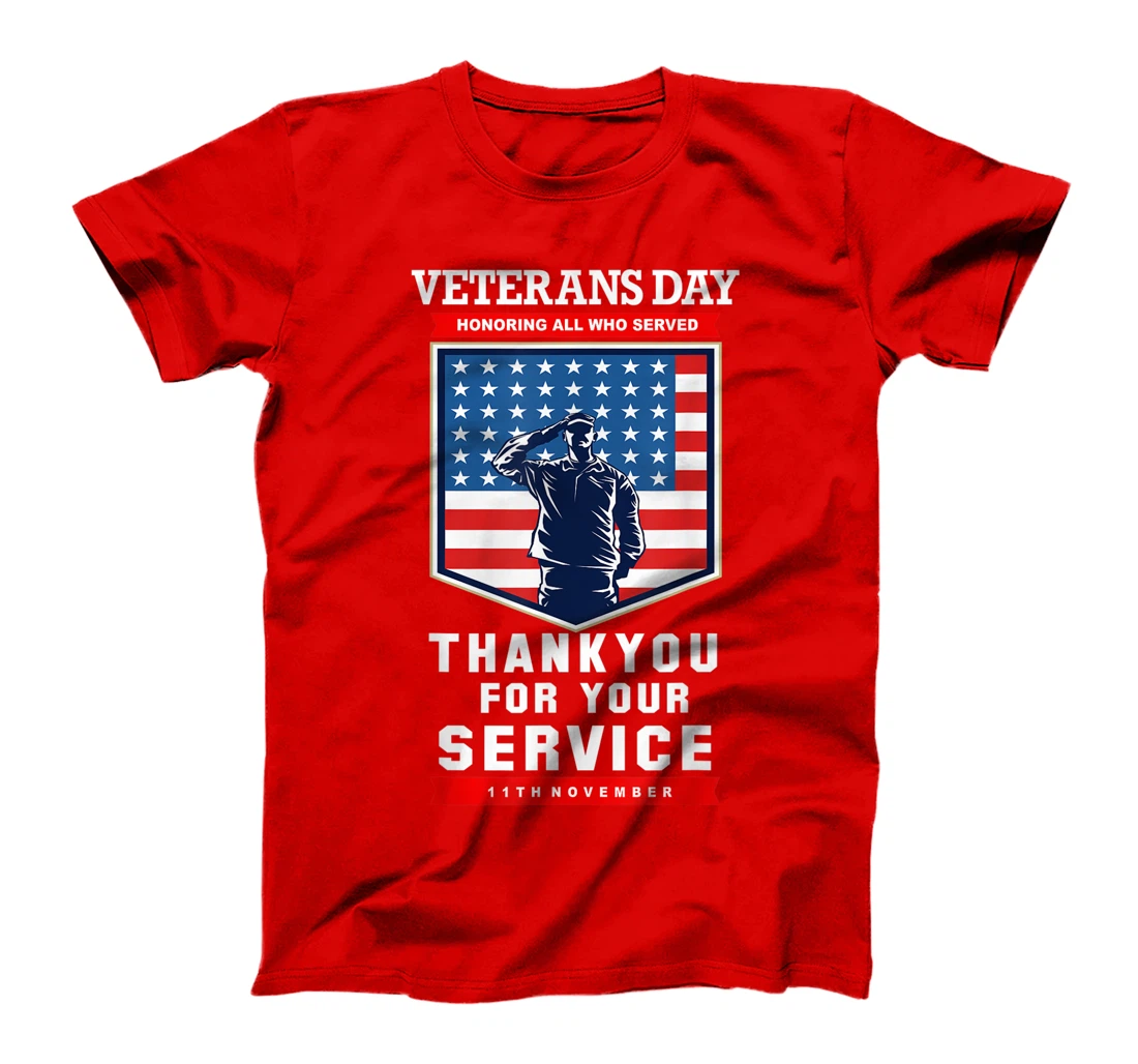 Veterans Day. 11th November - Thankyou for your Service. T-Shirt