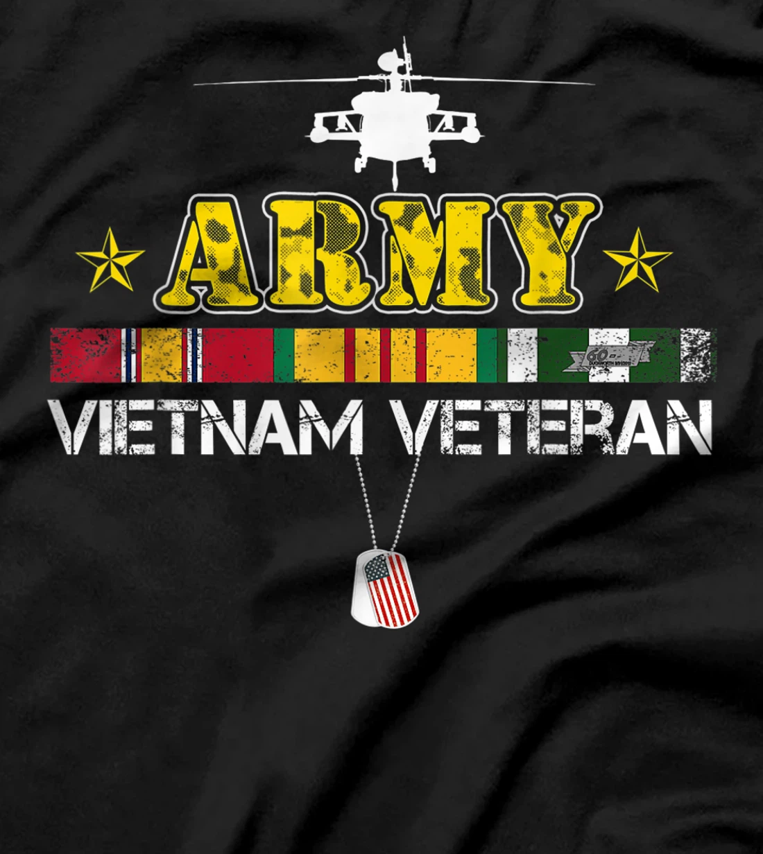 Mens Army Vietnam Veteran Gift Vietnam War Vet T-Shirt