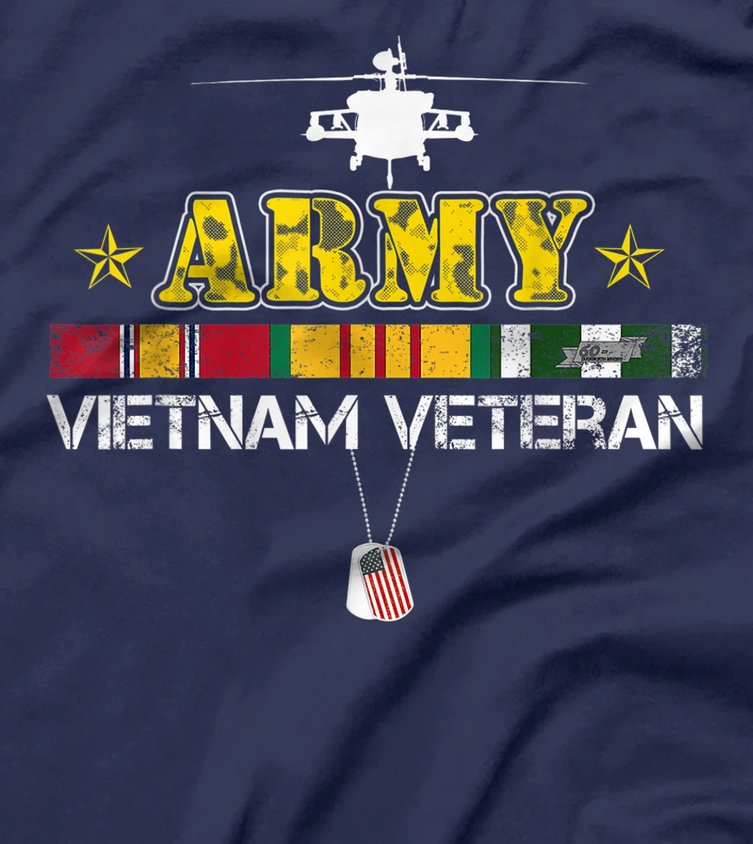 Mens Army Vietnam Veteran Gift Vietnam War Vet T-Shirt