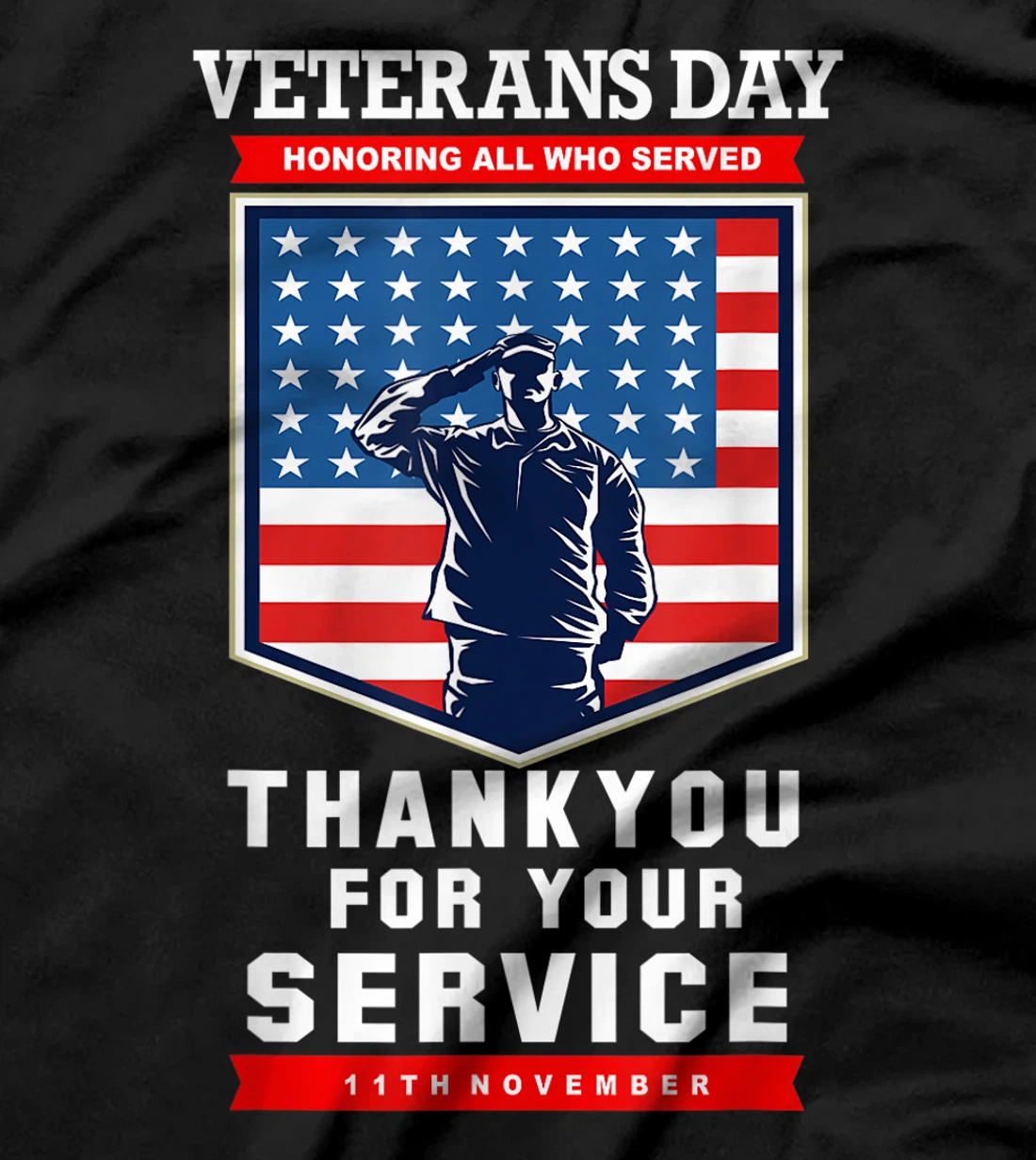Veterans Day. 11th November - Thankyou for your Service. T-Shirt
