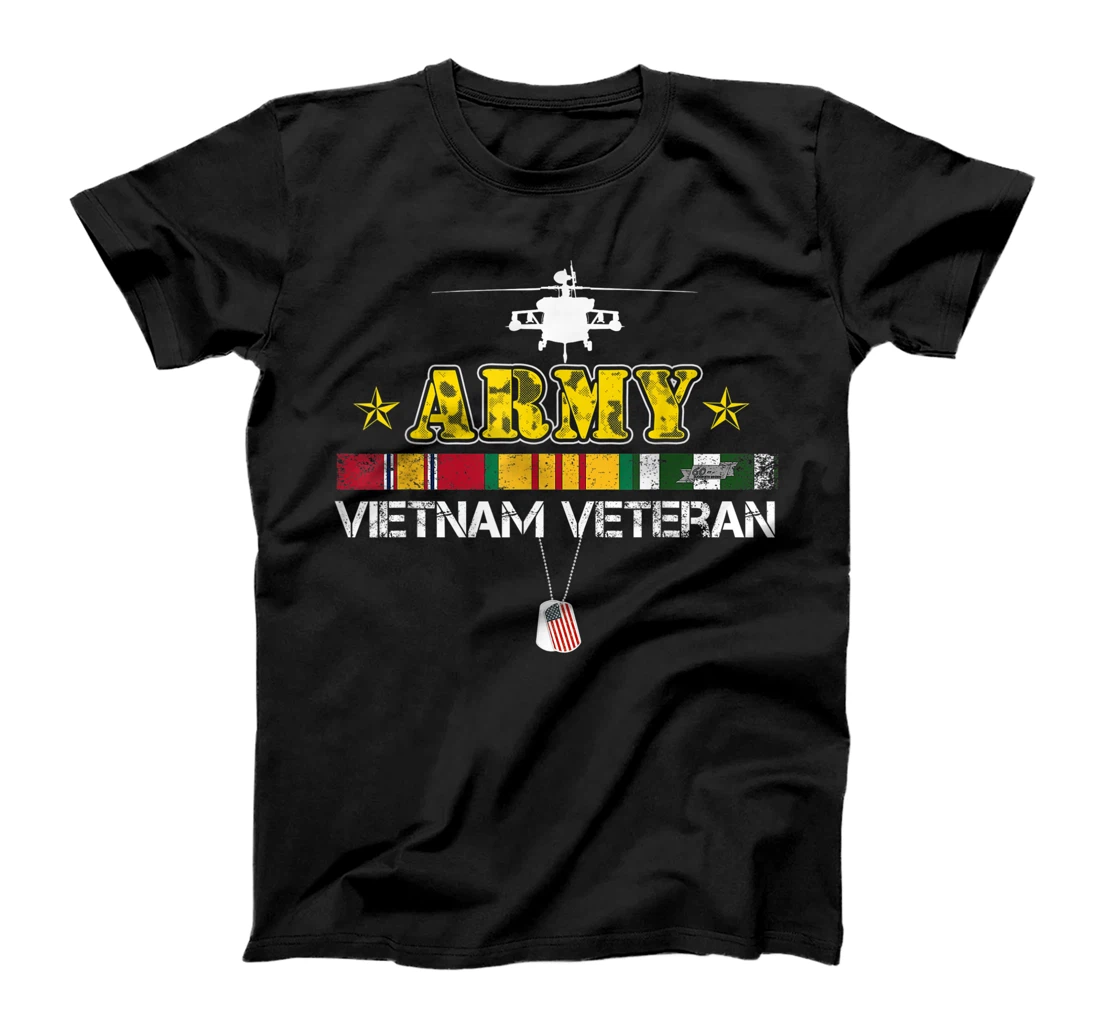 Mens Army Vietnam Veteran Gift Vietnam War Vet T-Shirt