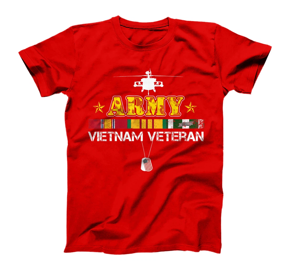 Mens Army Vietnam Veteran Gift Vietnam War Vet T-Shirt