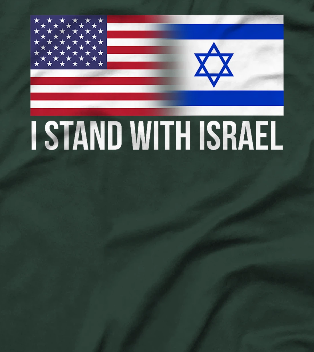 I Stand With Israel USA Israeli Flag Jewish Premium T-Shirt