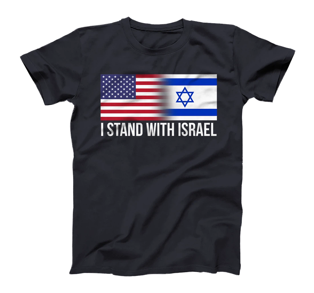 I Stand With Israel USA Israeli Flag Jewish Premium T-Shirt