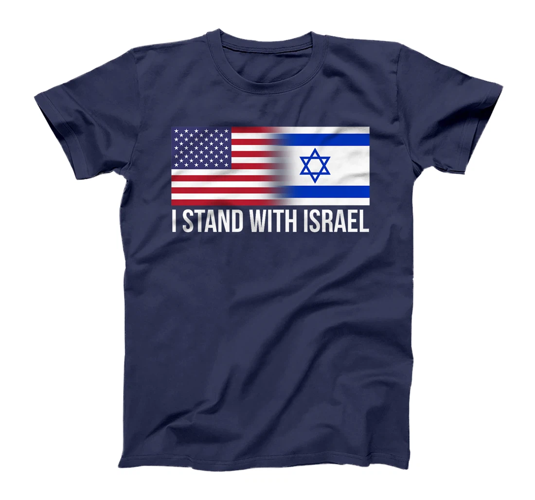 I Stand With Israel USA Israeli Flag Jewish Premium T-Shirt