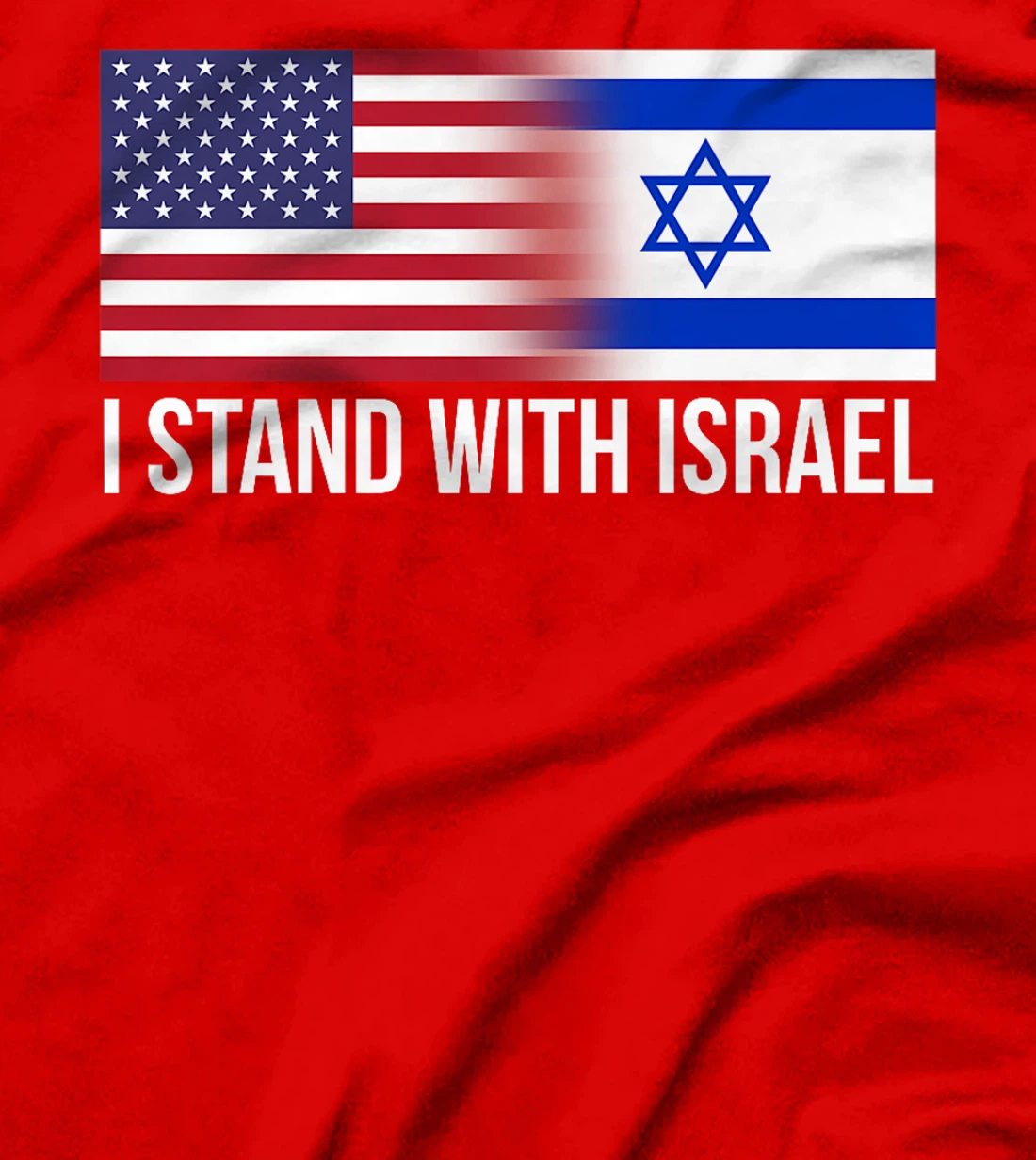 I Stand With Israel USA Israeli Flag Jewish Premium T-Shirt