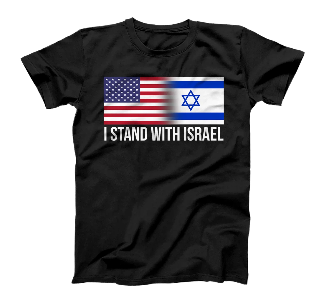 I Stand With Israel USA Israeli Flag Jewish Premium T-Shirt