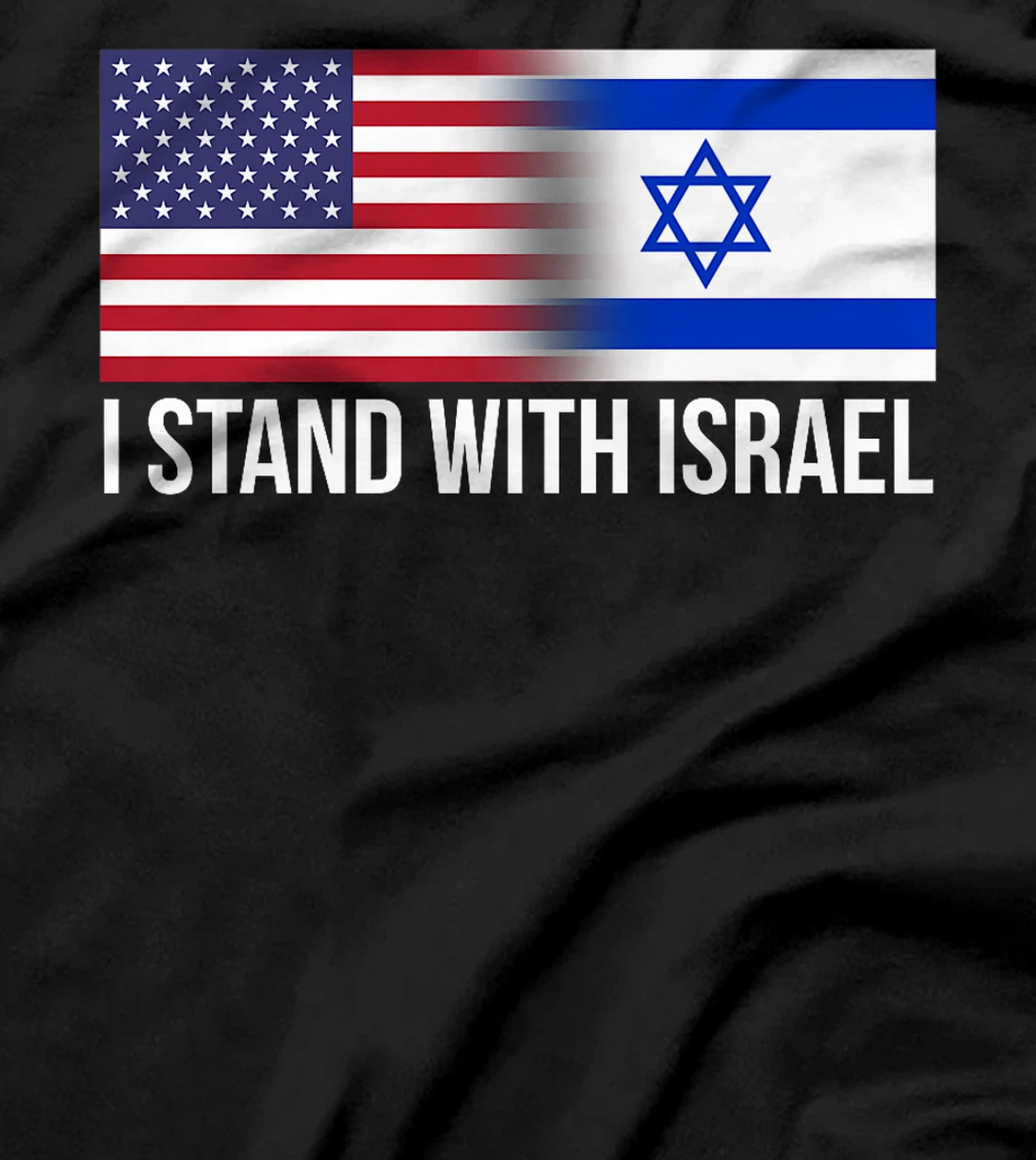 I Stand With Israel USA Israeli Flag Jewish Premium T-Shirt