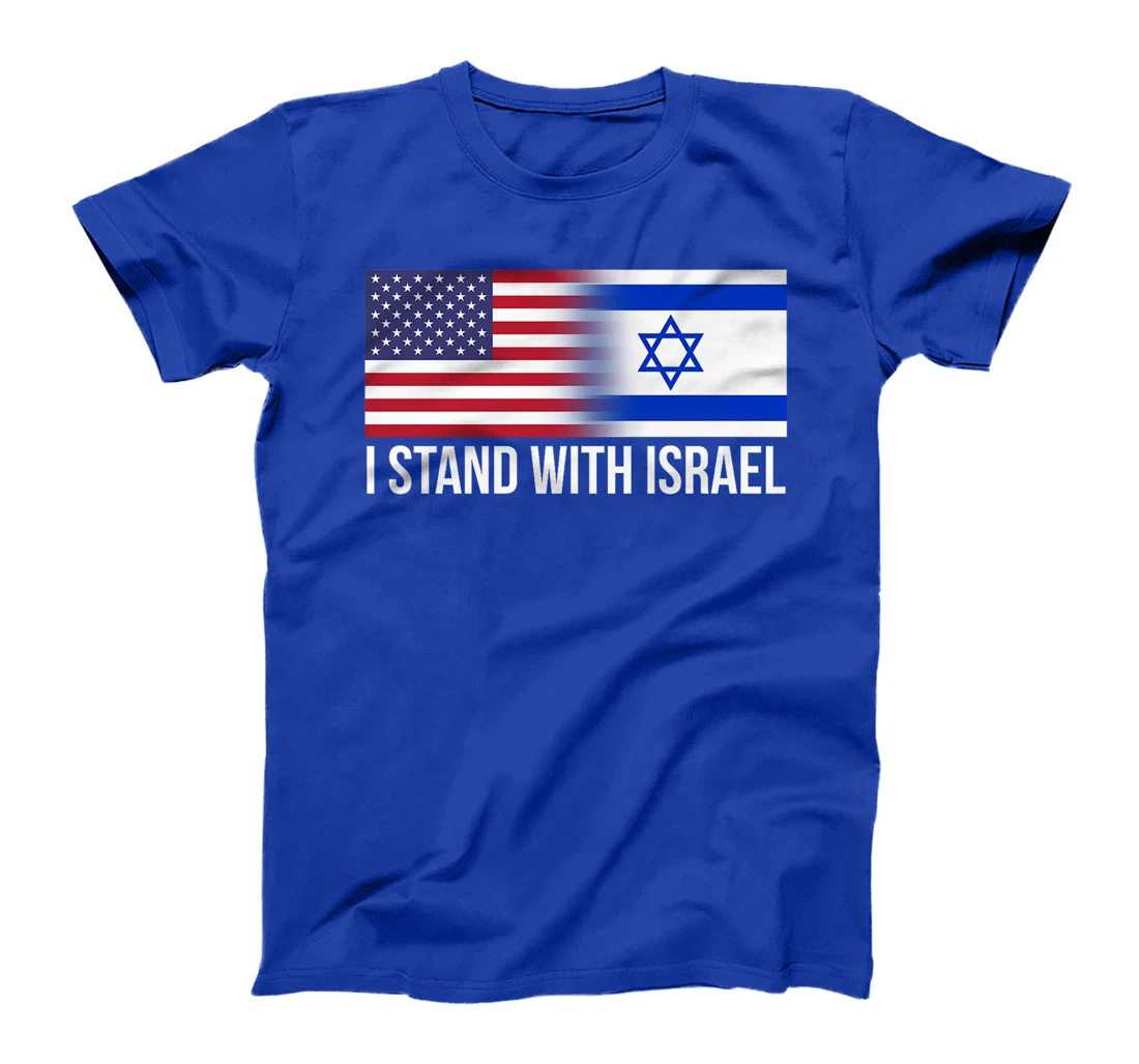 I Stand With Israel USA Israeli Flag Jewish Premium T-Shirt