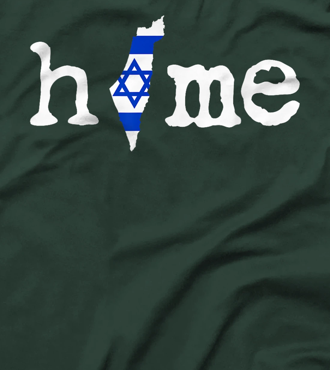 Support Israel, Home Israel Map Flag T-Shirt