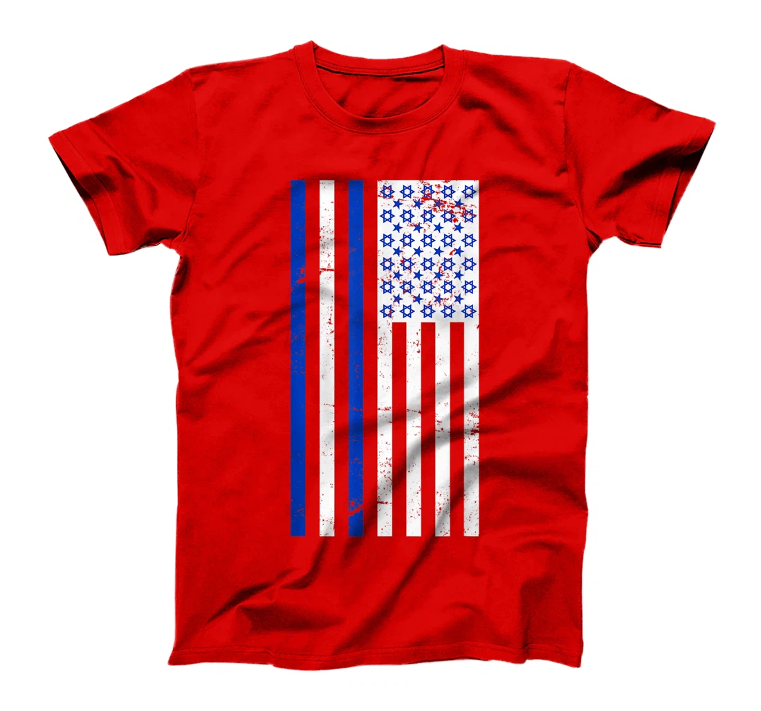 US Flag American Israel T-Shirt
