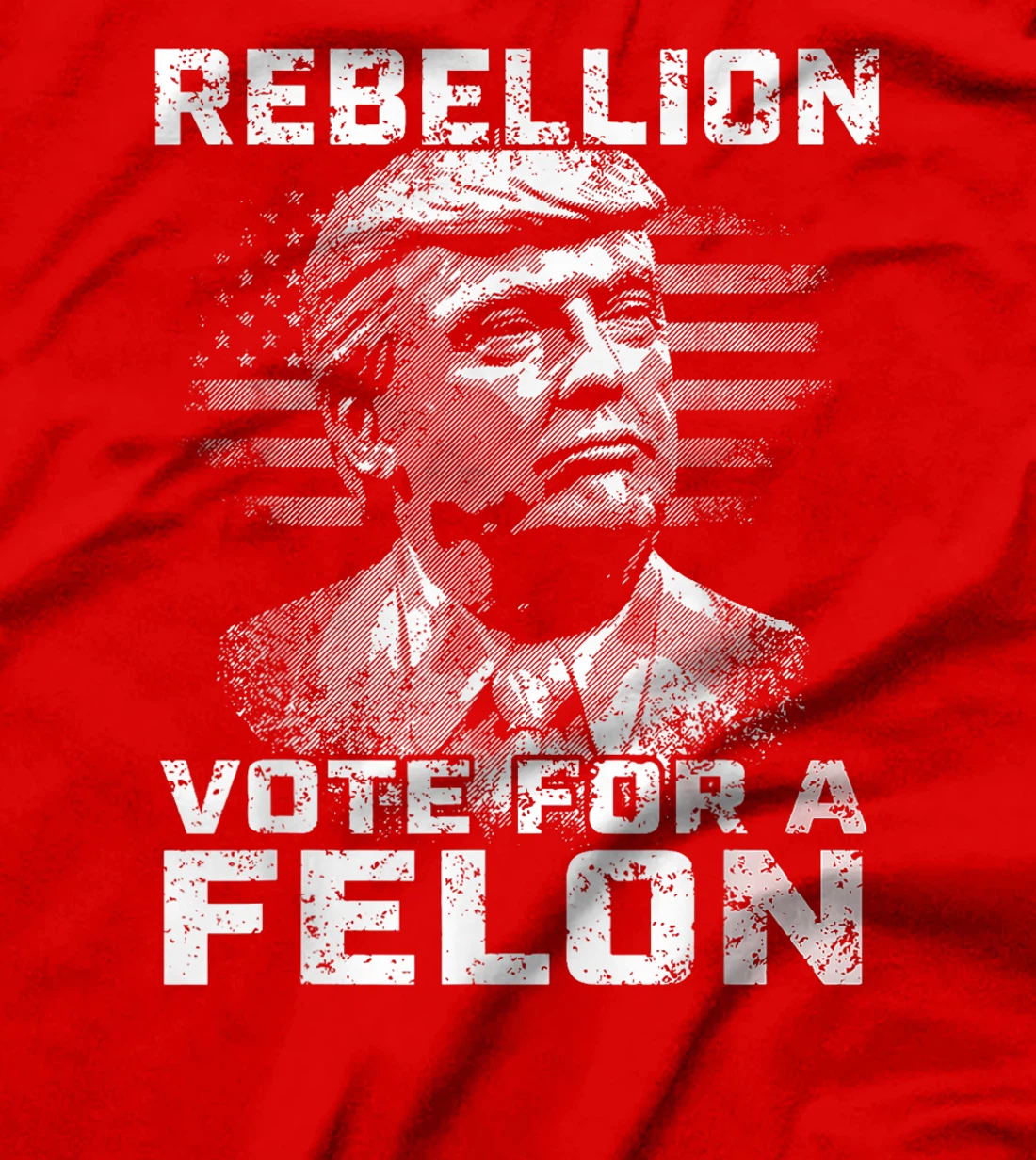 Womens Rebellion Vote For A Felon, The Convicted Felon Trump 2024 T-Shirt