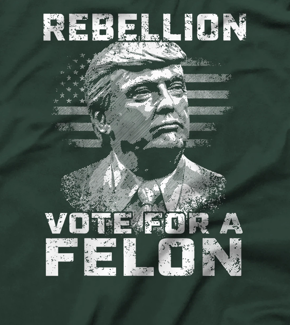 Womens Rebellion Vote For A Felon, The Convicted Felon Trump 2024 T-Shirt