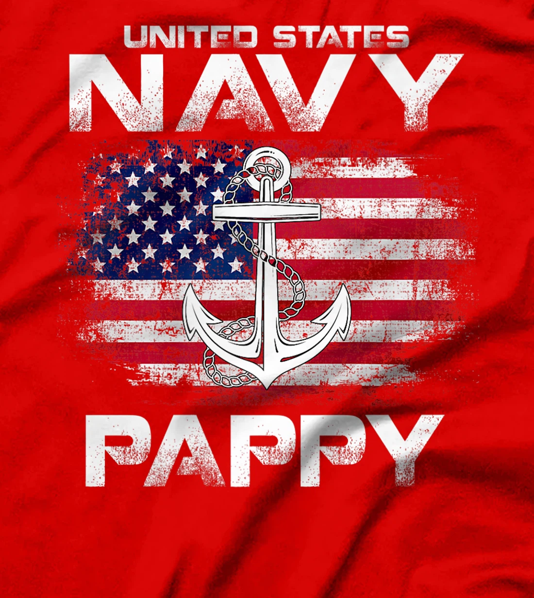 United States Navy Pappy With American Flag Gift Veteran Premium T-Shirt