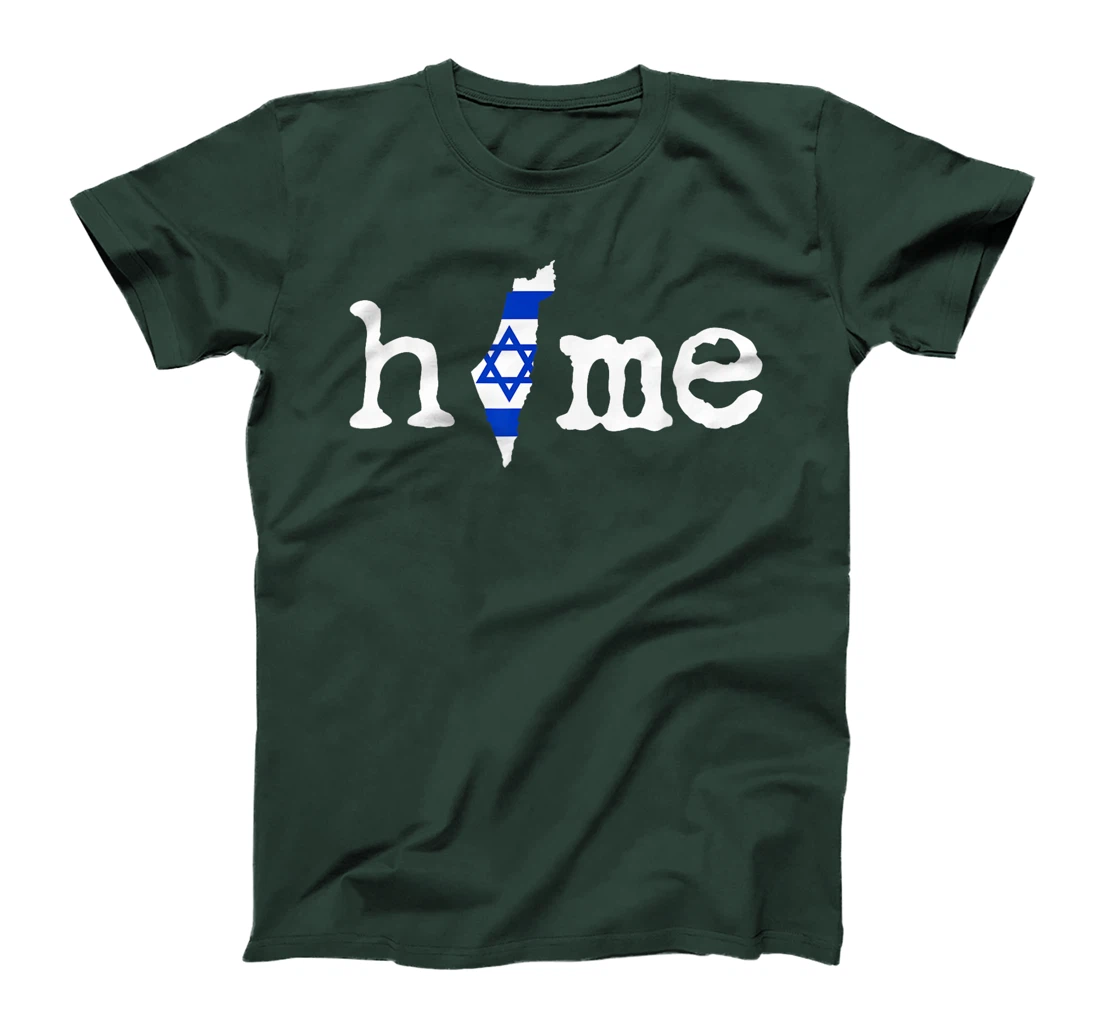 Support Israel, Home Israel Map Flag T-Shirt