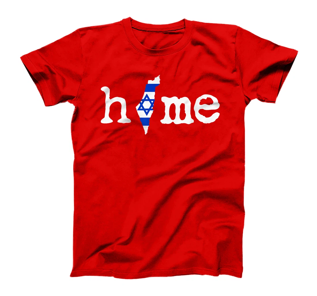 Support Israel, Home Israel Map Flag T-Shirt
